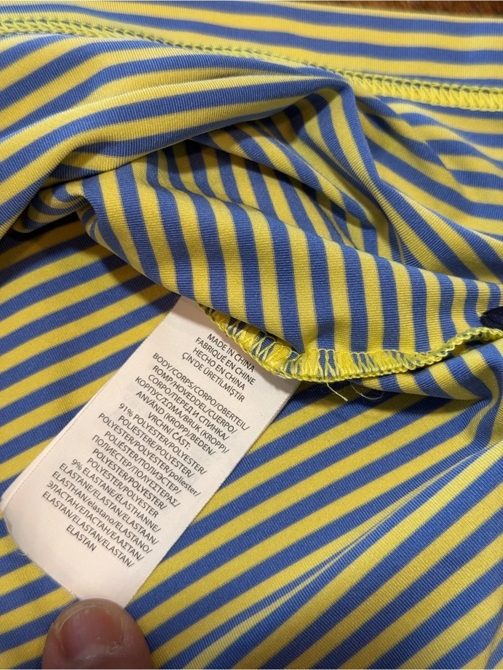 Ralph Lauren RLX Men's Short Sleeve Striped Golf Polo Yellow Blue Sz XL Gorpcore